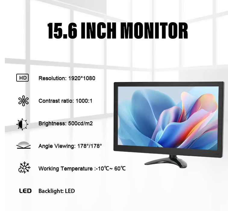 15.6 inch touch screen monitor