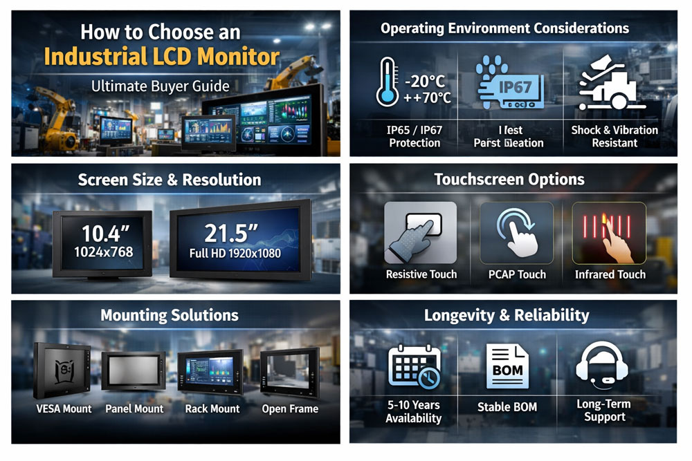 How to Choose an Industrial LCD Monitor – Ultimate Buyer Guide