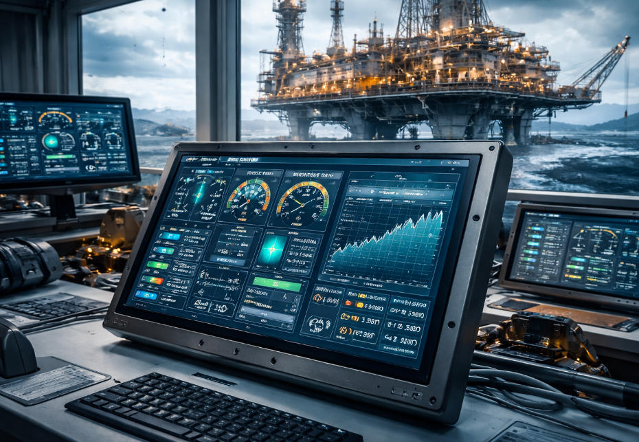 oil gas control room displays